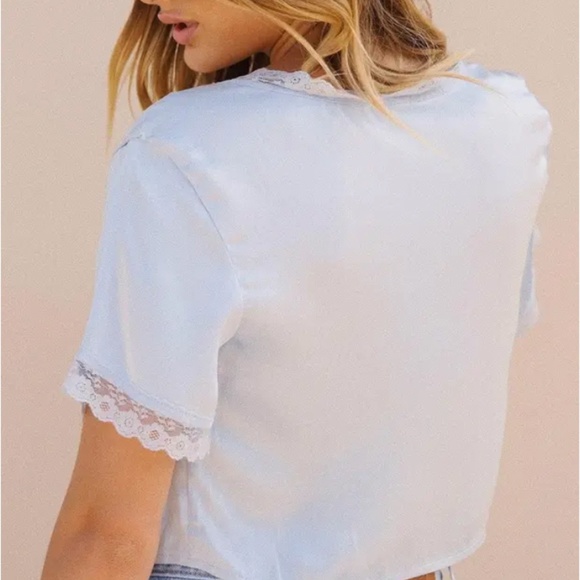 Princess Polly Vintage Tie Up Top - Picture 3 of 3